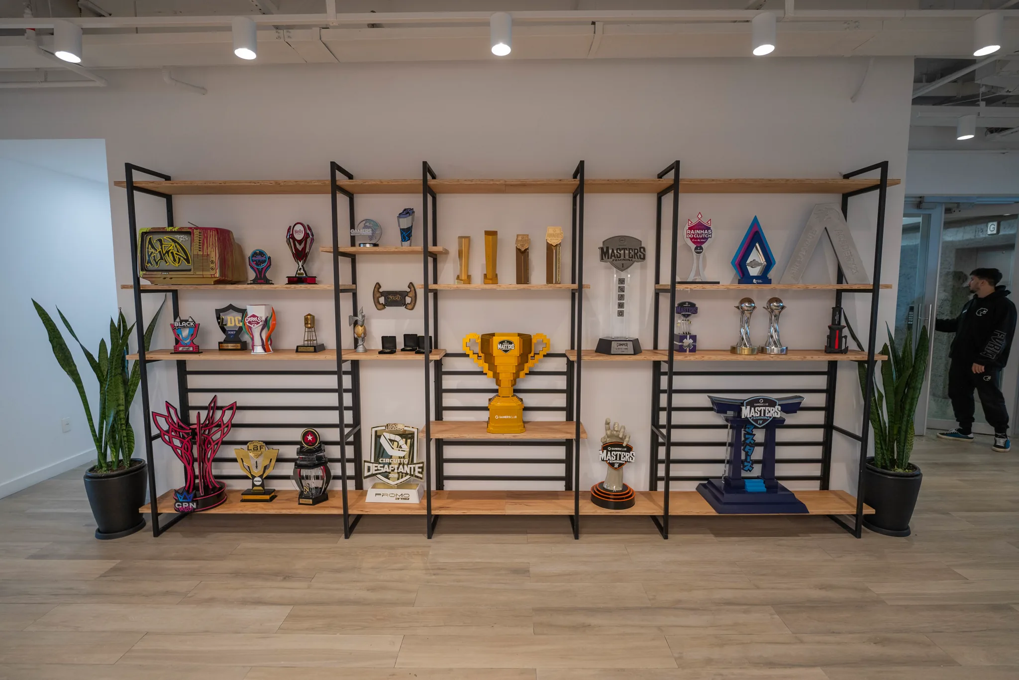 FURIA trophy shelf inside the new office