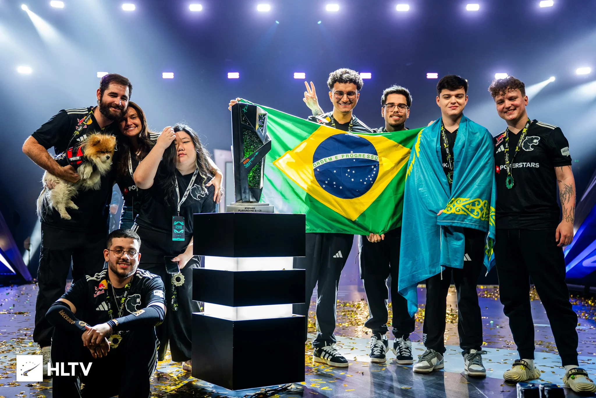FURIA international CS team winning FISSURE Playground #2 2025